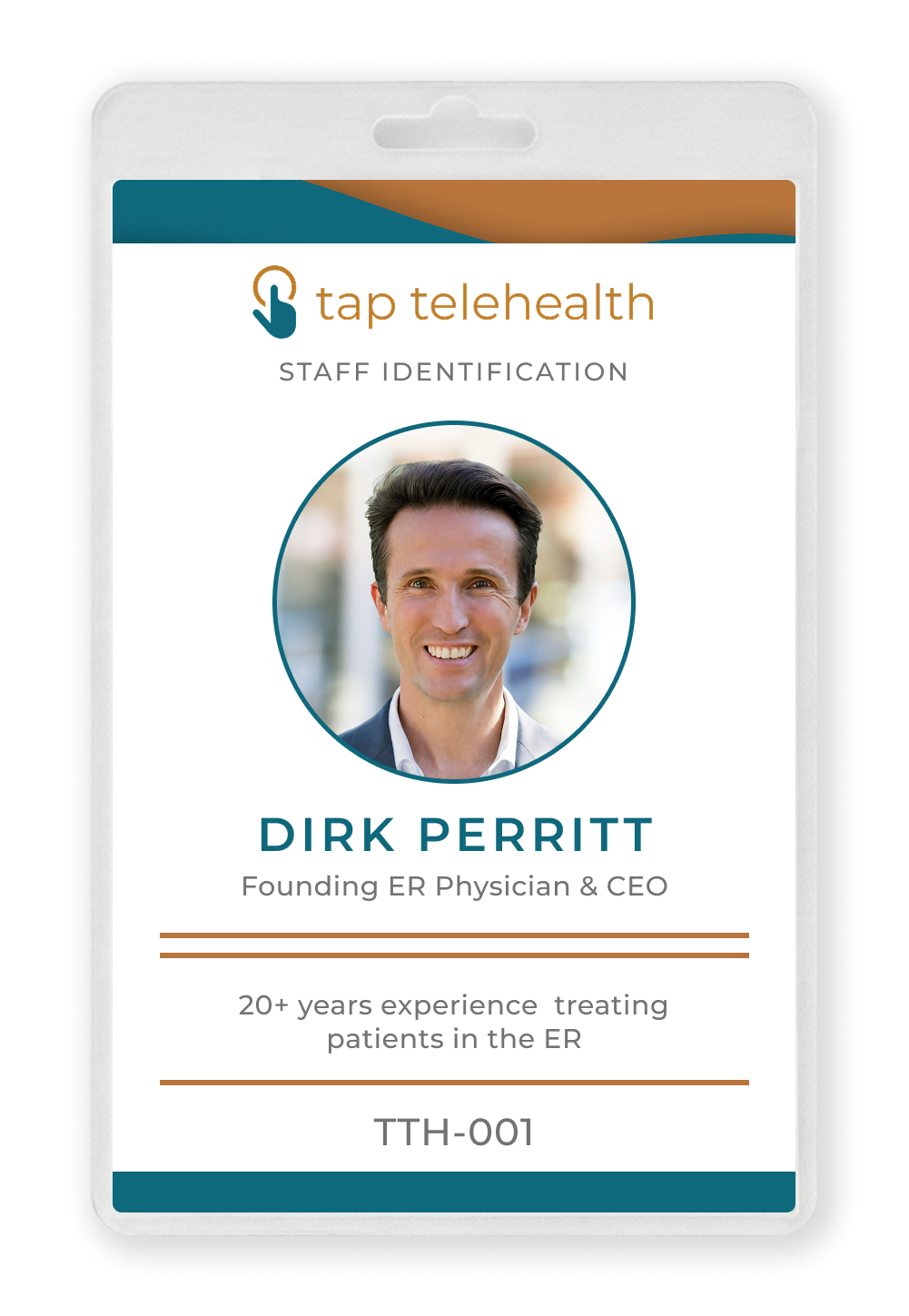 Identificación profesional del Dr. Dirk Perritt